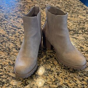 MIA Taupe Ankle Boots for Women